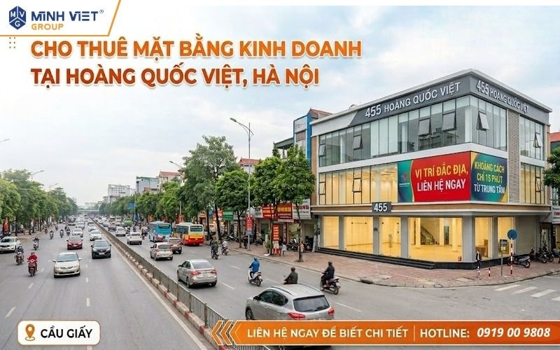 Cho Thuê Mặt Bằng Kinh Doanh Tại Hoàng Quốc Việt, Hà Nội